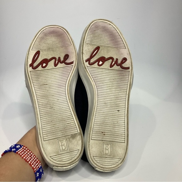 Ellen Degeneres Jolind lagoon style slip-on shoes Love navy blue size 9 - Picture 5 of 8